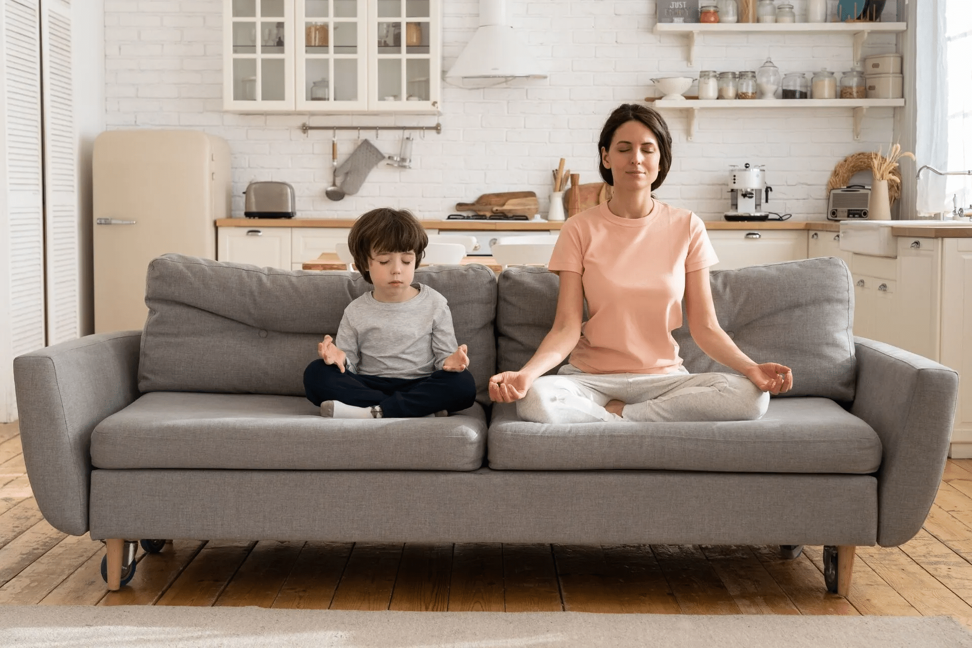 mom meditating